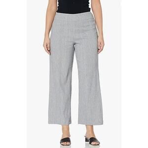 Nic + Zoe Pants Womens 14 Petite Linen Blend Here or There Ankle Pull On 14P